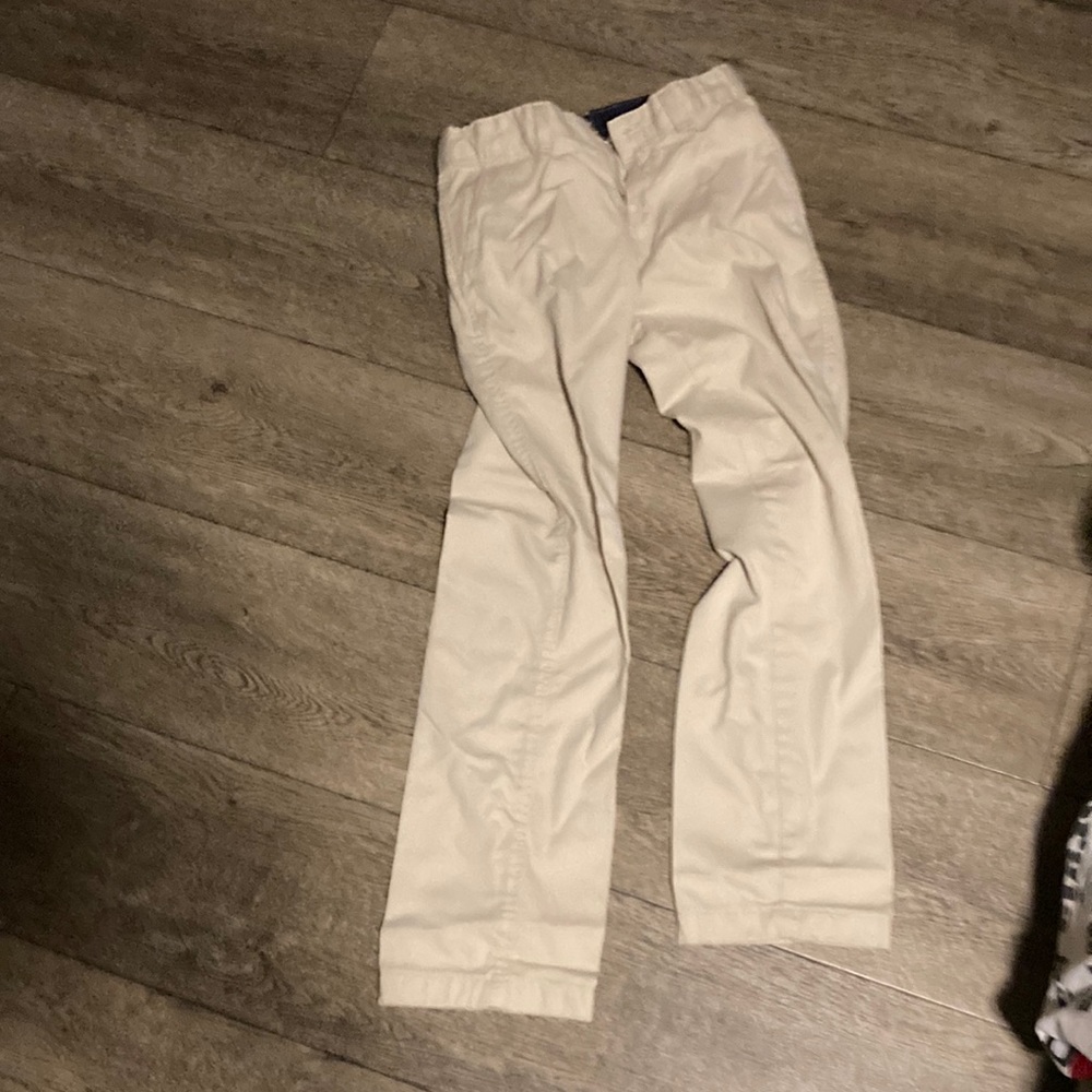 Used like new khaki dress pants for boys comes from smoke free home